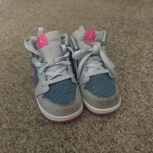 Stylish Kids' Blue and Pink Sneakers